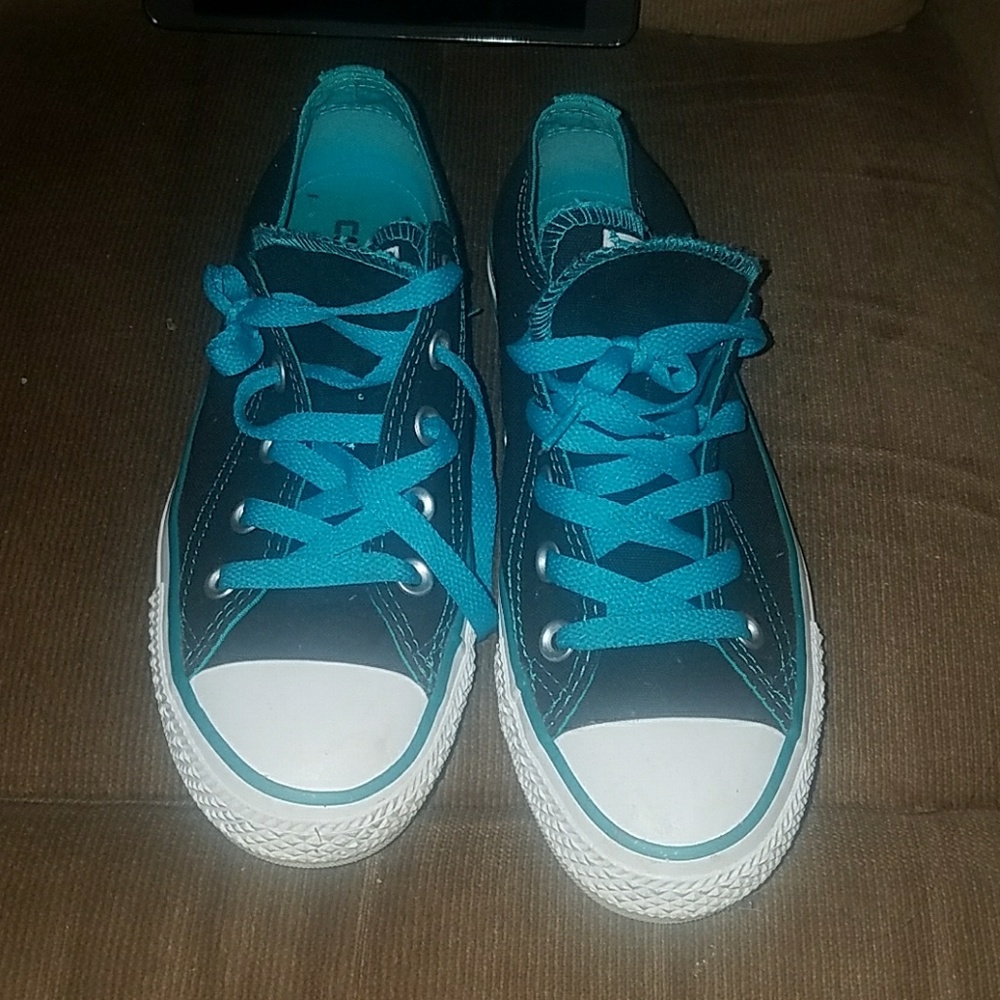 Double tongue Converse shoes